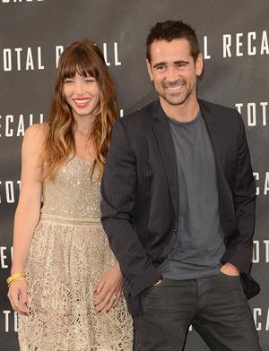 Jessica Biel poses at the Total Recall - Los Angeles Photo Call on July 28, 2012 in Beverly Hills, California