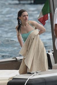 Anne Hathaway on vacation in Italy July 22, 2011 