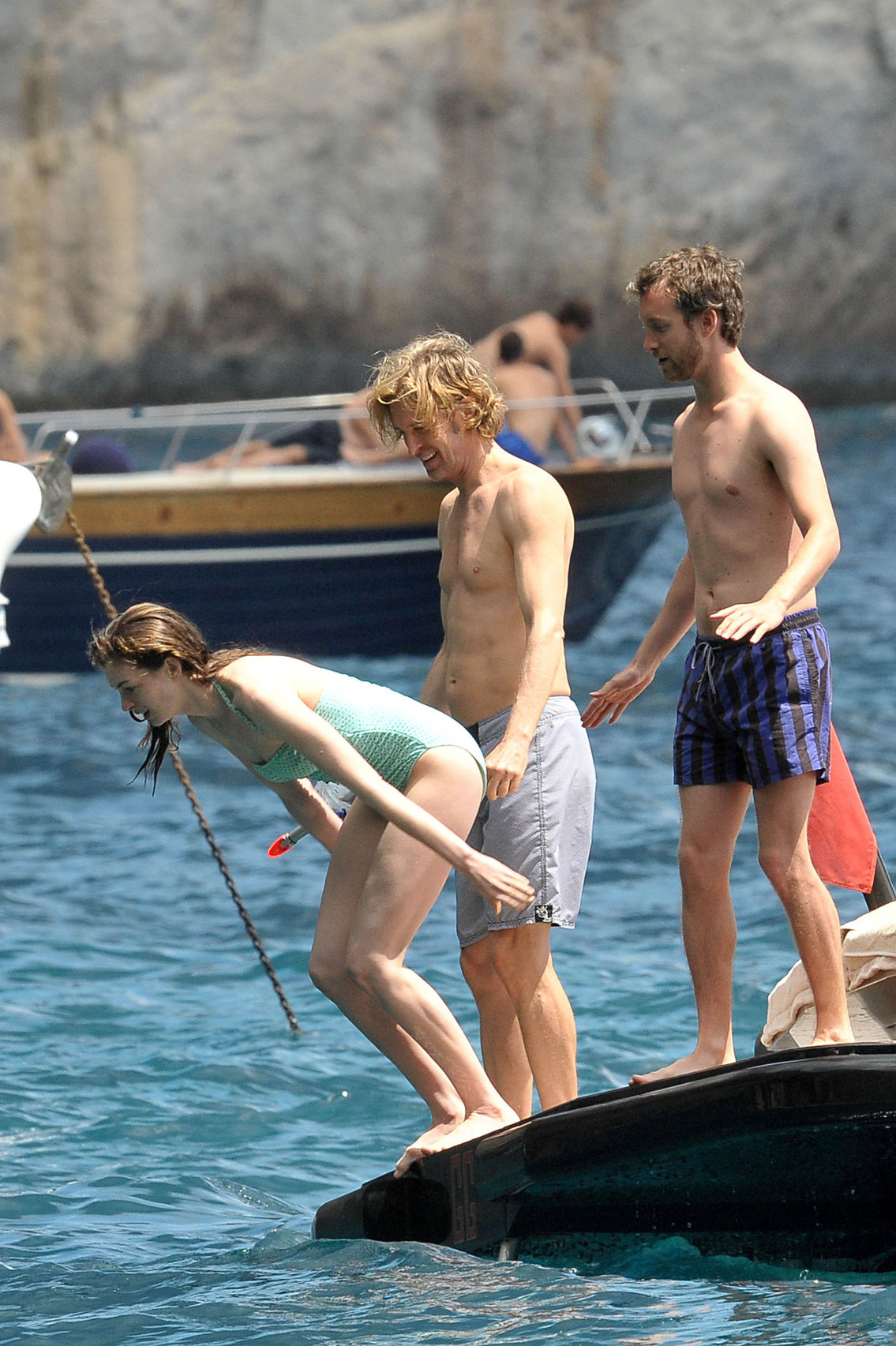 Anne Hathaway on vacation in Italy July 22, 2011 