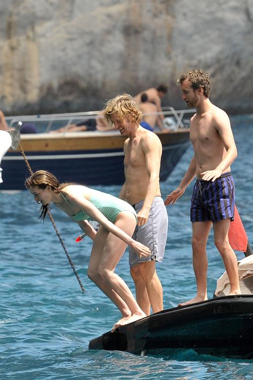 Anne Hathaway on vacation in Italy July 22, 2011 