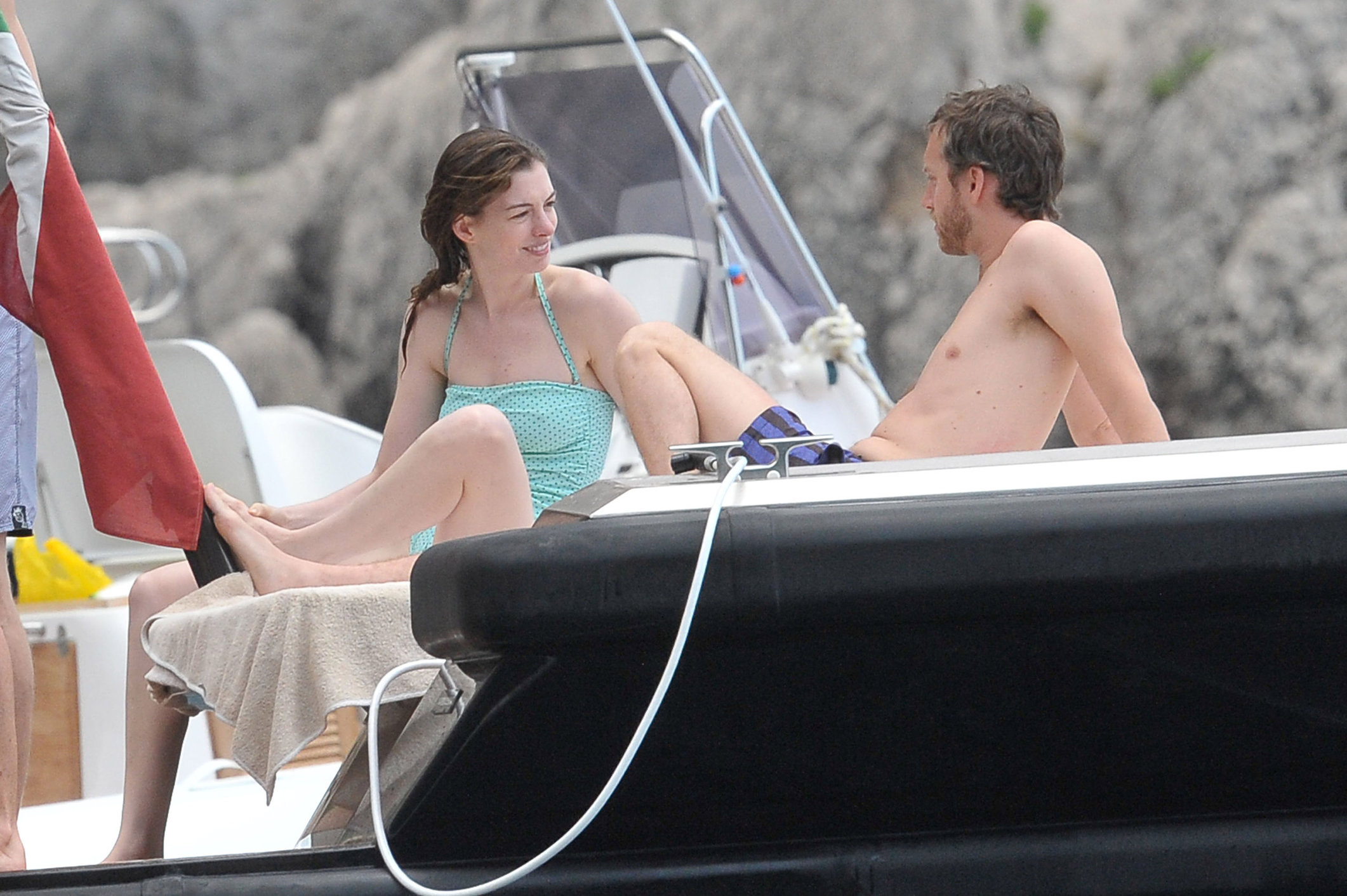 Anne Hathaway on vacation in Italy July 22, 2011 