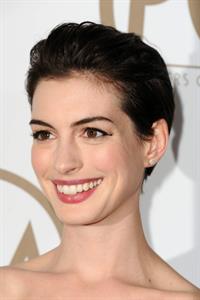 Anne Hathaway 24th Annual Producers Guild Awards at The Beverly Hilton Hotel in Beverly Hills January 26-2013 