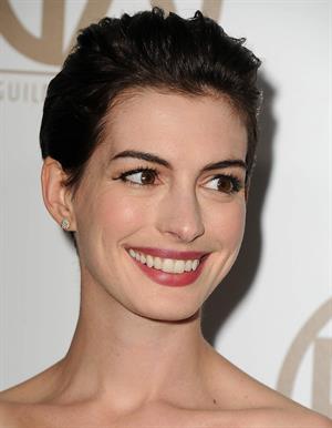 Anne Hathaway 24th Annual Producers Guild Awards at The Beverly Hilton Hotel in Beverly Hills January 26-2013 