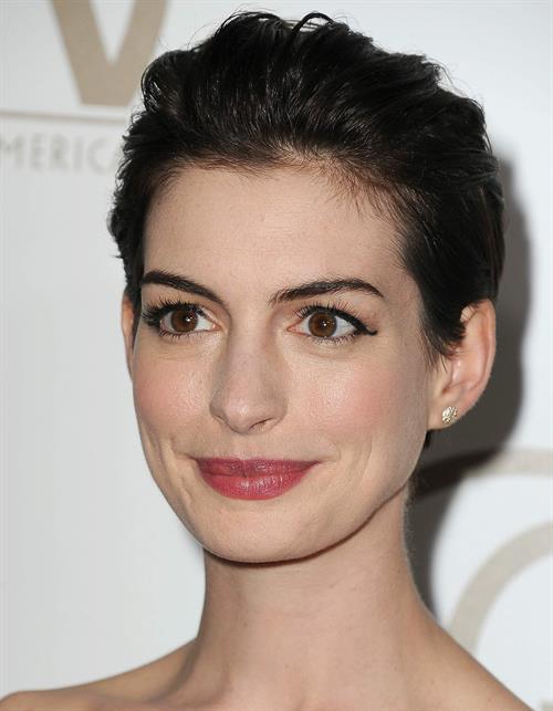 Anne Hathaway 24th Annual Producers Guild Awards at The Beverly Hilton Hotel in Beverly Hills January 26-2013 
