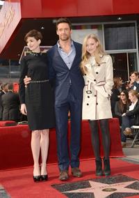 Anne Hathaway attends the Hugh Jackman Hollywood Walk Of Fame Ceremony in Hollywood December 13-2012 