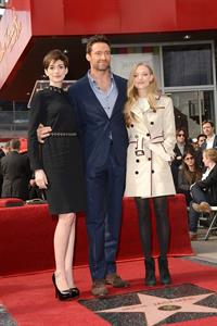 Anne Hathaway attends the Hugh Jackman Hollywood Walk Of Fame Ceremony in Hollywood December 13-2012 