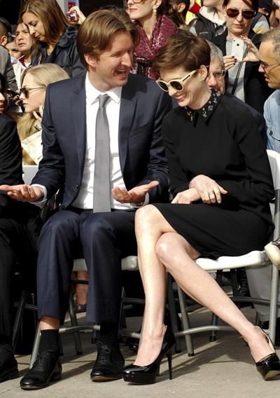 Anne Hathaway attends the Hugh Jackman Hollywood Walk Of Fame Ceremony in Hollywood December 13-2012 