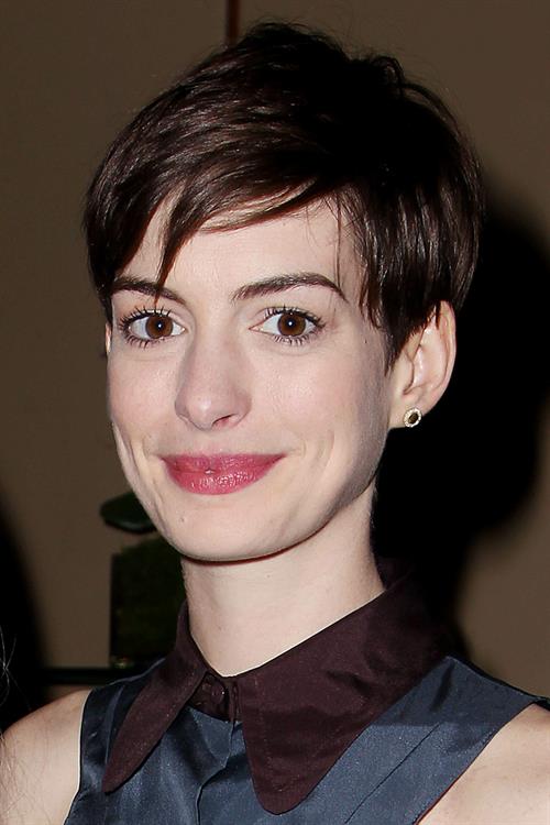 Anne Hathaway A Lunch to Celebrate Launch of 'LES MISERABLES at the Four Seasons Restaurant in NYC