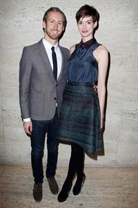 Anne Hathaway A Lunch to Celebrate Launch of 'LES MISERABLES at the Four Seasons Restaurant in NYC
