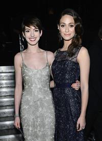 Anne Hathaway attends the Critics' Choice Movie Awards 2013 with Skinnygirl Cocktails at Barkar Hangar