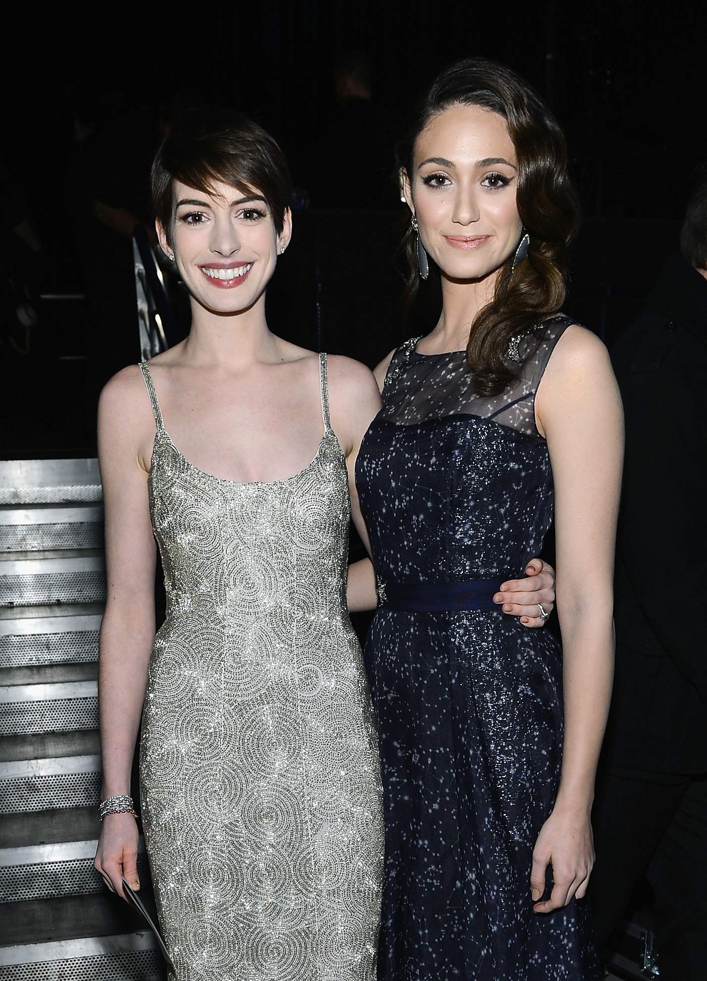 Anne Hathaway attends the Critics' Choice Movie Awards 2013 with Skinnygirl Cocktails at Barkar Hangar