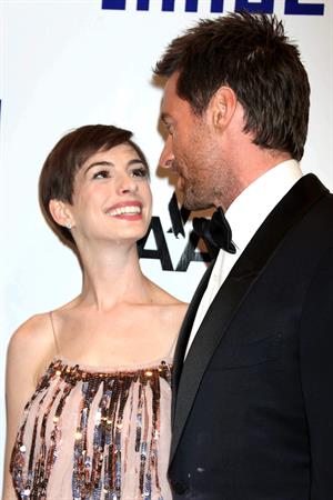 Anne Hathaway Attended the Museum of the Moving Image 27th Annual Black Tie Salute in New York Dec 11, 2012