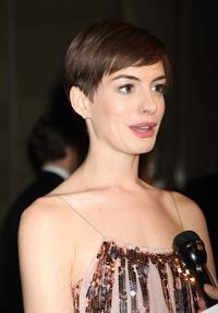Anne Hathaway Attended the Museum of the Moving Image 27th Annual Black Tie Salute in New York Dec 11, 2012