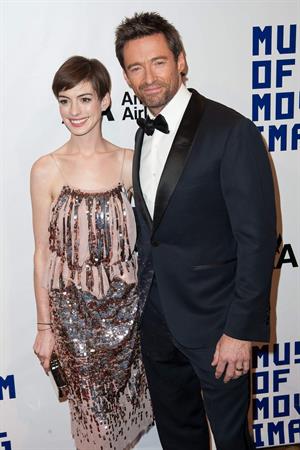 Anne Hathaway Attended the Museum of the Moving Image 27th Annual Black Tie Salute in New York Dec 11, 2012