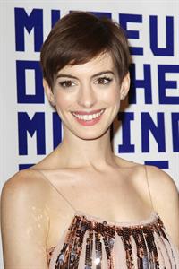 Anne Hathaway Attended the Museum of the Moving Image 27th Annual Black Tie Salute in New York Dec 11, 2012