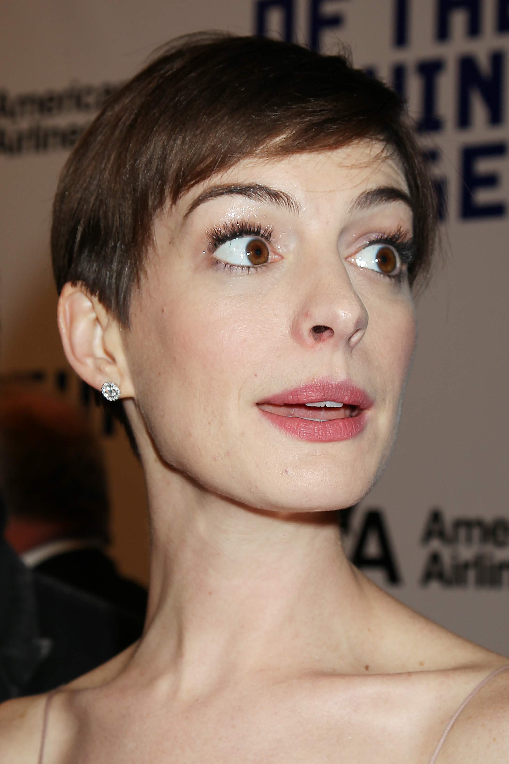 Anne Hathaway Attended the Museum of the Moving Image 27th Annual Black Tie Salute in New York Dec 11, 2012