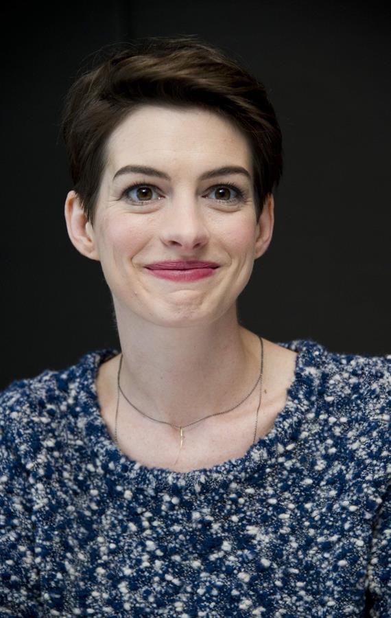 Anne Hathaway Photocall of the musical Les Miserables at the Mandarin Hotel in New York, NY, December 2, 2012