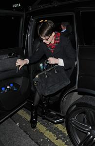 Anne Hathaway leaving her hotel and heading to the Empire Cinema Theatre in London - December 4, 2012