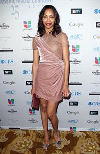 Zoe Saldana  14th Annual NHMC Impact Awards -- Beverly Hills, Feb. 25, 2011 
