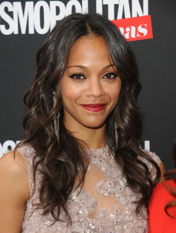 Zoe Saldana attends the Cosmopolitan For Latina's Premiere Issue Party May 9-2012 
