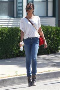 Zoe Saldana Stops By a Law Office in Beverly Hills on May 11, 2011 