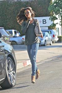 Zoe Saldana leaving a hair salon in West Hollywood - November 2, 2011