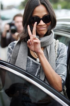 Zoe Saldana out & about in Los Angeles - March 5, 2010   