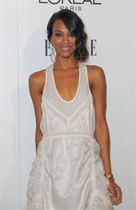 Zoe Saldana arrives for ELLE Magazine 16th Annual Women in Hollywood Tribute Oct 19, 2009  