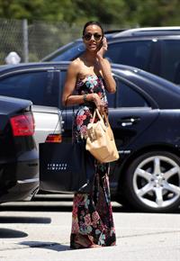 Zoe Saldana runs errands in LA August 5, 2011  