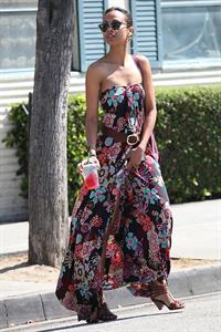 Zoe Saldana runs errands in LA August 5, 2011  