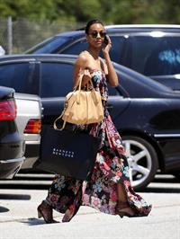 Zoe Saldana runs errands in LA August 5, 2011  