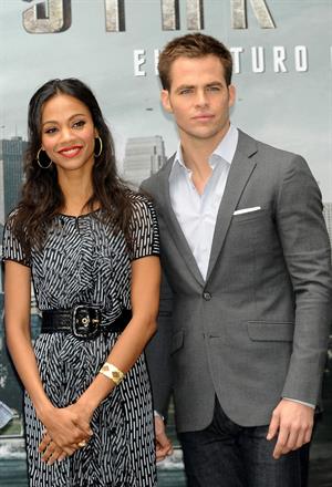 Zoe Saldana at the Star Trek Madrid Photocall