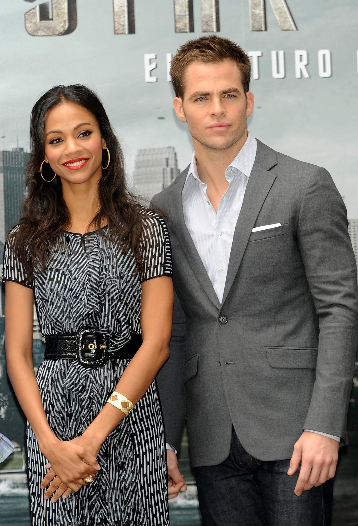 Zoe Saldana at the Star Trek Madrid Photocall