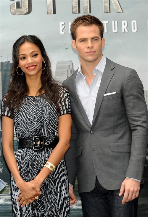 Zoe Saldana at the Star Trek Madrid Photocall