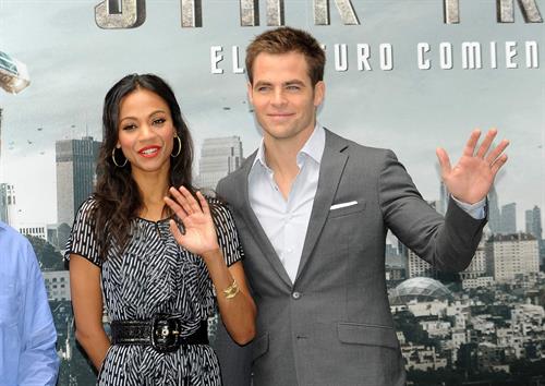 Zoe Saldana at the Star Trek Madrid Photocall