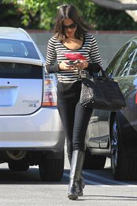 Zoe Saldana outside a Recording Studio in Hollywood 