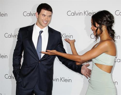Zoe Saldana Pictures Zoe Saldana at The World Of Calvin Klein - Mercedes Benz Fashion Week Spring/Summer 2011 - July 7, 2010