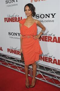 Zoe Saldana @ Death At A Funeral Los Angeles Premiere 12/04/10  