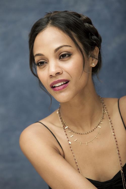 Zoe Saldana at Death At A Funeral press conference at the Four Seasons Hotel 11-04-2010 