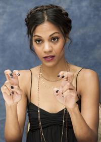 Zoe Saldana at Death At A Funeral press conference at the Four Seasons Hotel 11-04-2010 