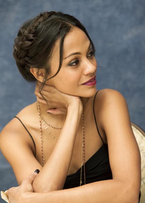 Zoe Saldana at Death At A Funeral press conference at the Four Seasons Hotel 11-04-2010 