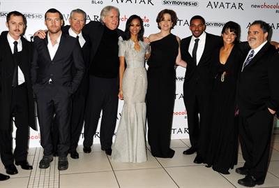 Zoe Saldana at  Avatar  World Premiere in London 10-12-2009