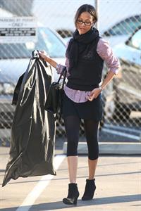 Zoe Saldana shops at Chanel in Beverly Hills December 5, 2012