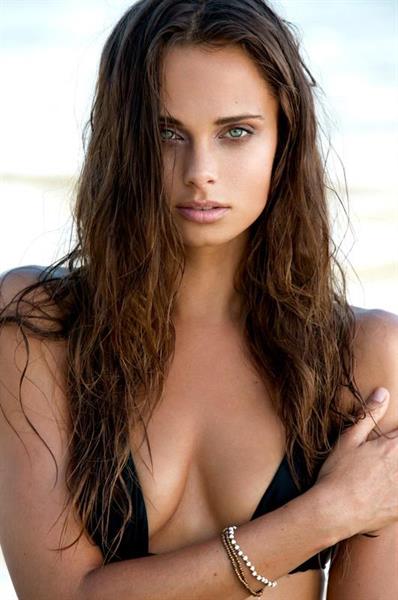 Annie Gustafsson in a bikini