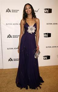 Zoe Saldana - 16th Annual Elton John AIDS Foundation Oscar Party 2008