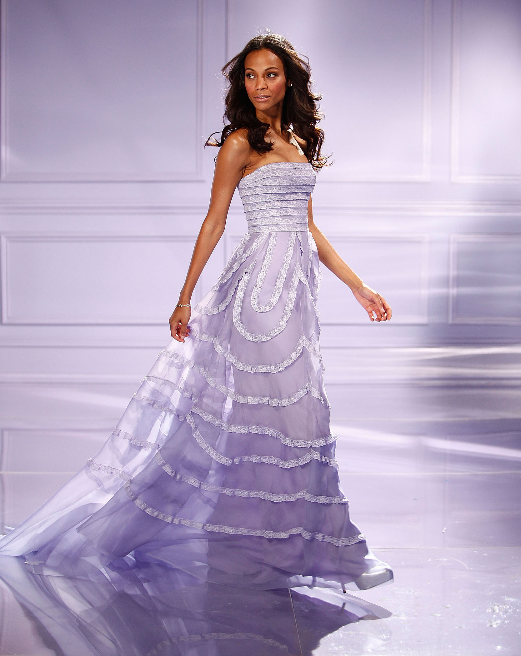 Zoe Saldana - On The Set For Avon's Eternal Magic Fragrance  