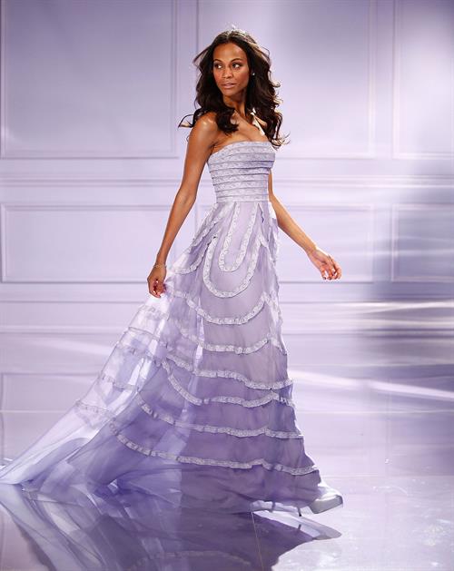 Zoe Saldana - On The Set For Avon's Eternal Magic Fragrance  