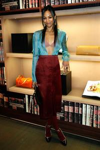 Zoe Saldana - Prada book launch party - Beverly Hills, Nov. 13, 2009  