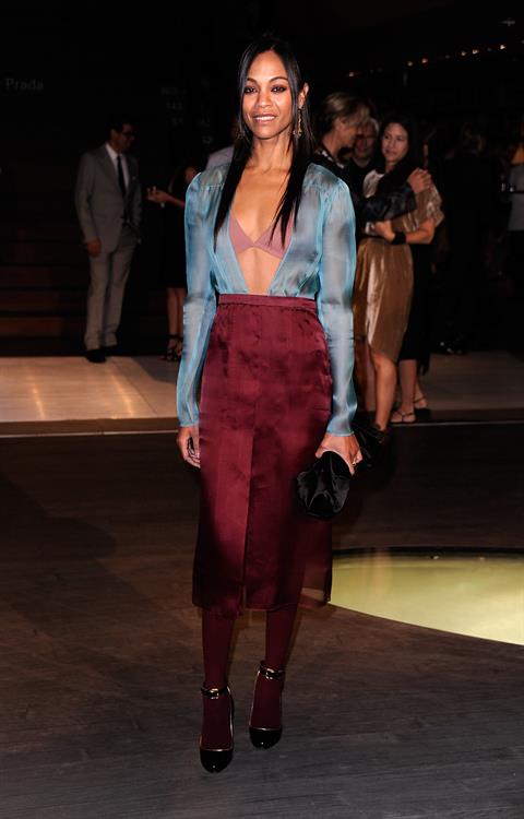 Zoe Saldana - Prada book launch party - Beverly Hills, Nov. 13, 2009  