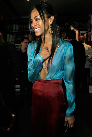 Zoe Saldana - Prada book launch party - Beverly Hills, Nov. 13, 2009  